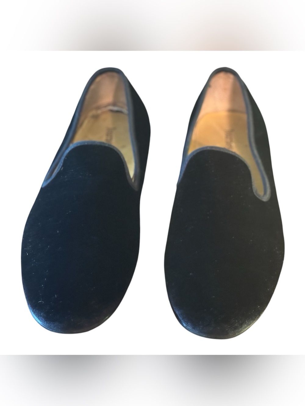 Men’s Velvet Smoking Slippers Size 14 Black Tie Formal Loafers